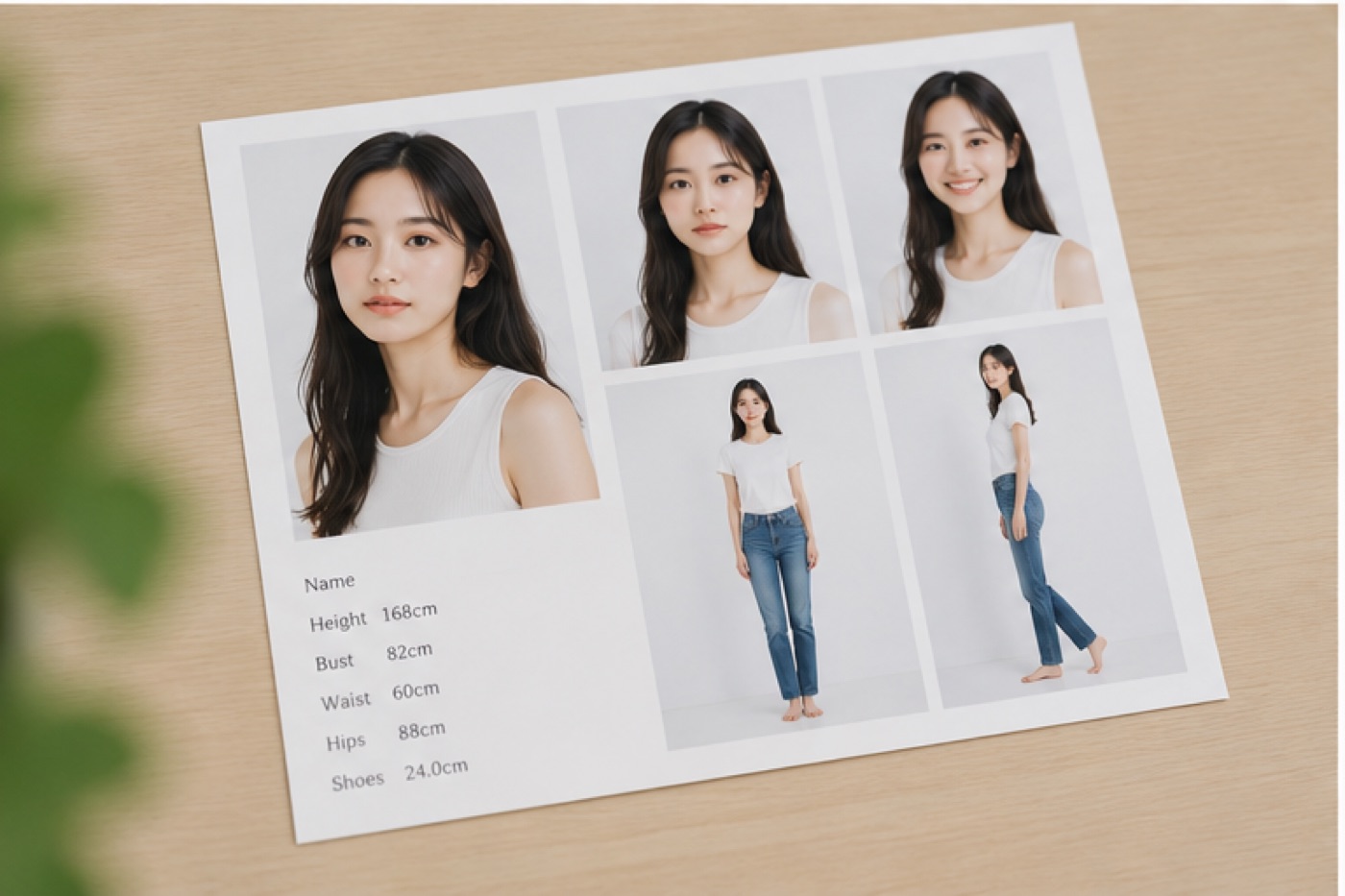 自然光の下でシンプルにコンポジ写真を撮影するイメージ